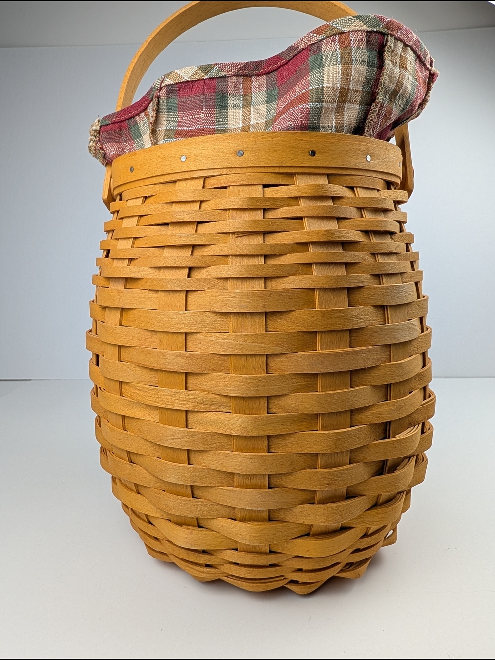 Longaberger Century 2000 October Fields Basket/Lid/Liner/Protector/Tie-On 16951 - Picture 6 of 8